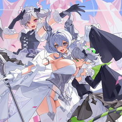 This is a pixiv picture whose title is 白银城.