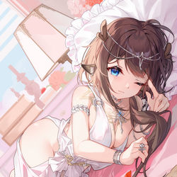 This is a pixiv picture whose title is 圣女璃.