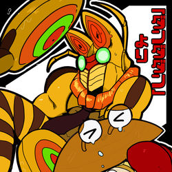 This is a pixiv picture whose title is 「ダンダダン」よりシャコ星人+α.
