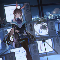 This is a pixiv picture whose title is Amiya.