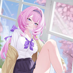 This is a pixiv picture whose title is 爱莉.