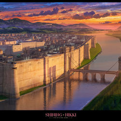 This is a pixiv picture whose title is Nihir border base Shinig Nikki.