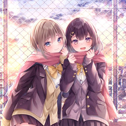 This is a pixiv picture whose title is 「そろそろ帰ろっか？」.