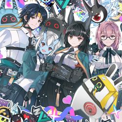 This is a pixiv picture whose title is ｢ゼンゼロ｣対ホロウ6課.