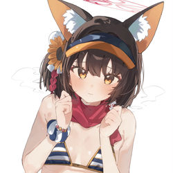 This is a pixiv picture whose title is 水着イズナ.