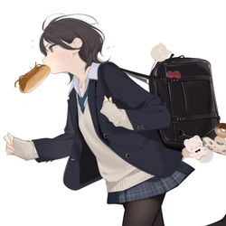 This is a pixiv picture whose title is やきそばパン.