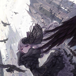This is a pixiv picture whose title is 鳥籠塔.