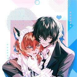 This is a pixiv picture whose title is 新刊表紙🤕🎩.