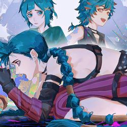 This is a pixiv picture whose title is 💙😢.