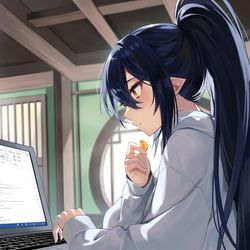 This is a pixiv picture whose title is 冬はやはりみかんでしょ.