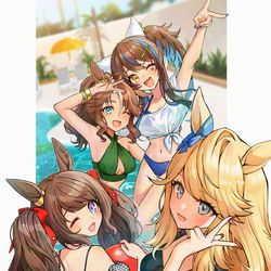 This is a pixiv picture whose title is ギャルしか勝た〜ん🌈.