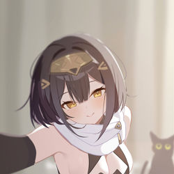 This is a pixiv picture whose title is Amber Selfie rkgk.