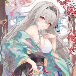This is a pixiv picture whose title is 流螢 ホタル B面【予告】新春抱き枕カバー.