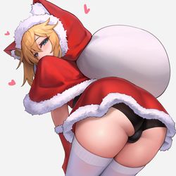 This is a pixiv picture whose title is プレゼントを持ってきてくれるブリジットサンタ.