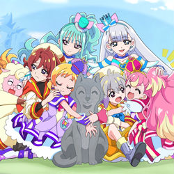 This is a pixiv picture whose title is 🐶４５「ハグしちゃお♪…ずっとずっと友達😊」.