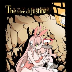 This is a pixiv picture whose title is 冬コミ新刊『The cave of  Justina』.