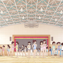 This is a pixiv picture whose title is 身体測定.