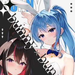 This is a pixiv picture whose title is C105　新刊『bunny×bunny』.