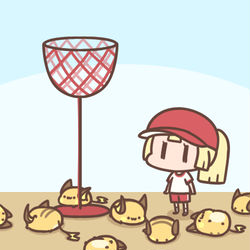 This is a pixiv picture whose title is 玉入れ.