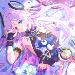 This is a pixiv picture whose title is お家でごろごろ🔮.