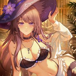 This is a pixiv picture whose title is The Herta.