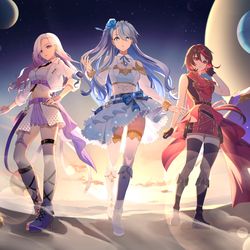 This is a pixiv picture whose title is Meteopolis様 プロミスザスターMVイラスト.