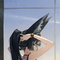This is a pixiv picture whose title is 「今日の修行、始めよう。」.