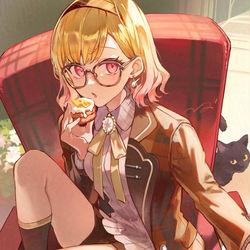This is a pixiv picture whose title is 👓.