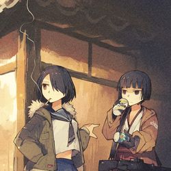 This is a pixiv picture whose title is 決戦前の空気っていいよね.