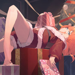This is a pixiv picture whose title is 圣诞玛丽.