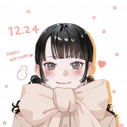 This is a pixiv picture whose title is 小夜ちゃんお誕生日イラスト2024.