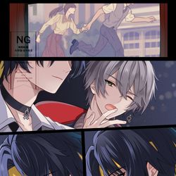 This is a pixiv picture whose title is 映画鑑賞.