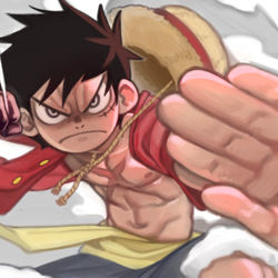 This is a pixiv picture whose title is Monkey D. Luffy.