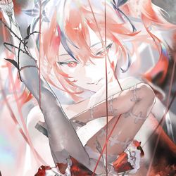This is a pixiv picture whose title is 发椿图.