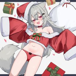 This is a pixiv picture whose title is メリクリ！🎄.