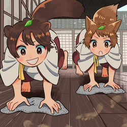 This is a pixiv picture whose title is お掃除レース！！.