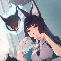 This is a pixiv picture whose title is にゃ～.