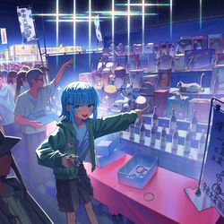 This is a pixiv picture whose title is 套中店主的貓.