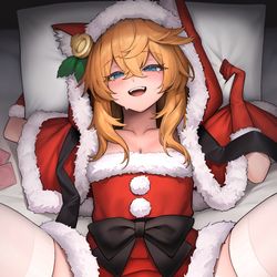 This is a pixiv picture whose title is サンタブリジットと聖夜.