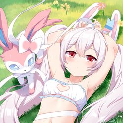 This is a pixiv picture whose title is 仙子伊布x拉菲.