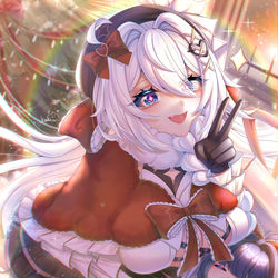 This is a pixiv picture whose title is 琪宝许愿的圣诞礼物是...？.