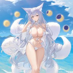 This is a pixiv picture whose title is 【仕事絵】 【アズールレーンサマーフェア2024】.