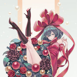 This is a pixiv picture whose title is 厄リスマス.