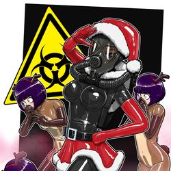 This is a pixiv picture whose title is Merry Hazmas!・メリーハズマス！2024.