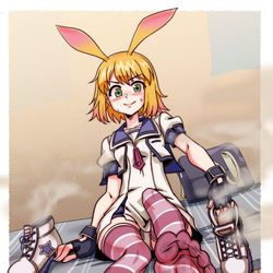 This is a pixiv picture whose title is 兎野葵.
