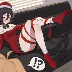 This is a pixiv picture whose title is 圣诞快乐，杨桃小姐.
