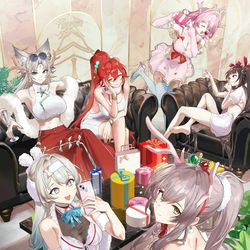 This is a pixiv picture whose title is RaindeerStar Expressからメリークリスマス！.