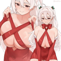 This is a pixiv picture whose title is Xmas Nyopu.