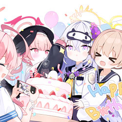 This is a pixiv picture whose title is HAPPY BIRTHDAY🎂🎂アズサちゃん！！.