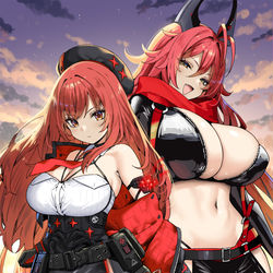 This is a pixiv picture whose title is ラピ：レッドフード & レッドフード.